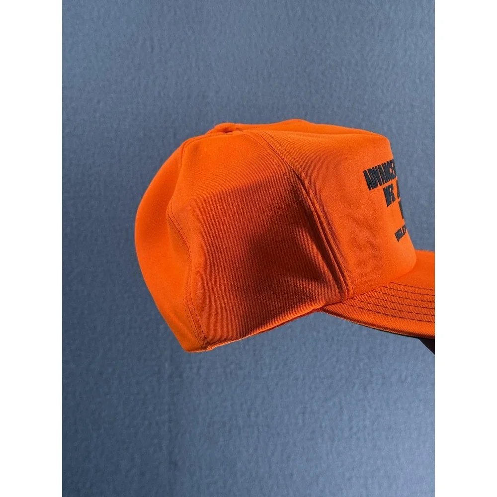 Vintage Advanced Cylinders Hat Cap Snap Back Mens‎ One Size Orange Headliner